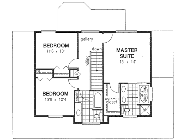 Upper/Second Floor Plan: 40-415