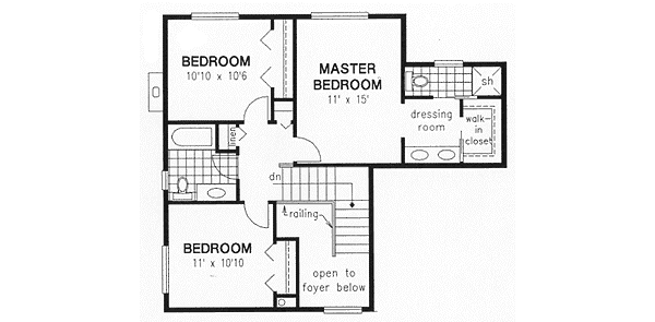 Upper/Second Floor Plan: 40-416