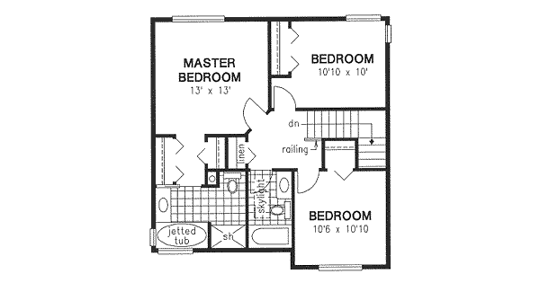 Upper/Second Floor Plan: 40-417