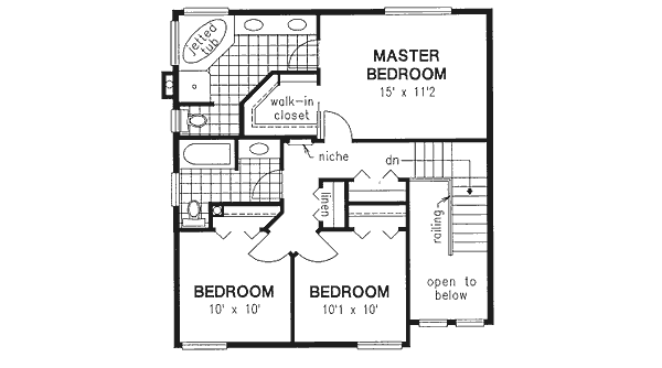 Upper/Second Floor Plan: 40-418