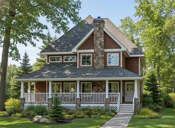 Country house plans 40-419 - front exterior, 1,784 sq ft, 4 bed, 2 bath house plans | Monster House Plans