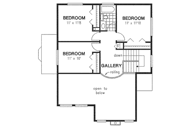 Upper/Second Floor Plan: 40-419