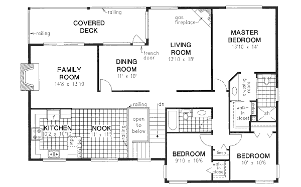 Upper/Second Floor Plan: 40-422
