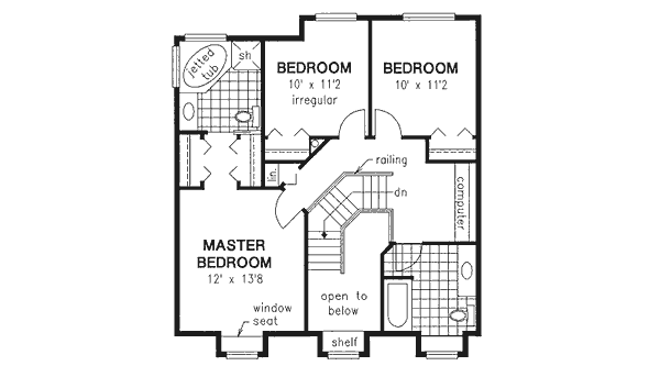 Upper/Second Floor Plan: 40-428