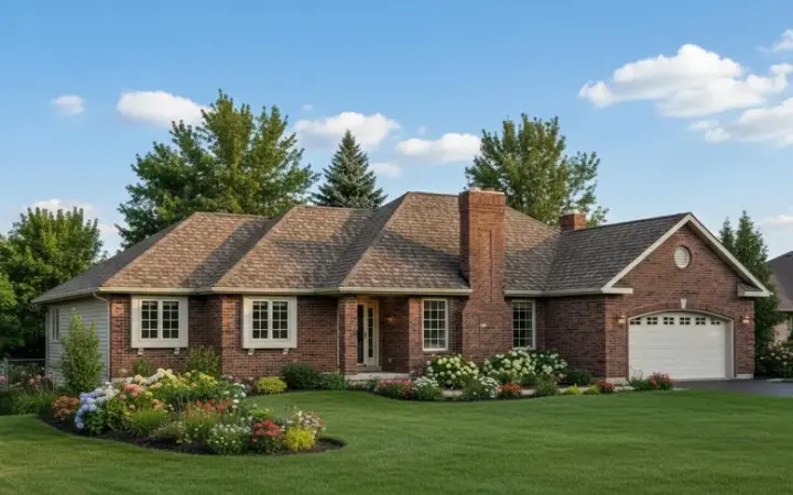 Traditional house plans 40-430 - front exterior, 1,814 sq ft, 3 bed, 2 bath house plans | Monster House Plans