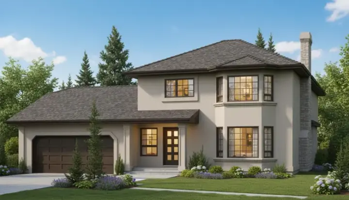 Traditional house plans 40-433 - front exterior, 1,820 sq ft, 3 bed, 2 bath house plans | Monster House Plans