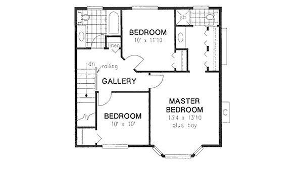 Upper/Second Floor Plan:40-433