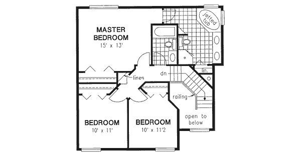 Upper/Second Floor Plan: 40-437