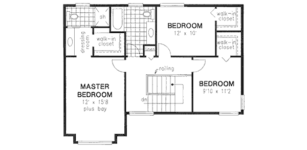 Upper/Second Floor Plan: 40-440