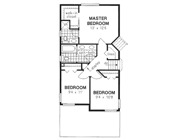 Upper/Second Floor Plan: 40-442