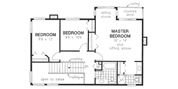 Upper/Second Floor Plan: 40-444