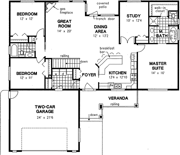 Main Floor Plan: 40-445