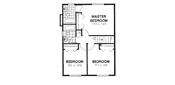 Upper/Second Floor Plan: 40-451