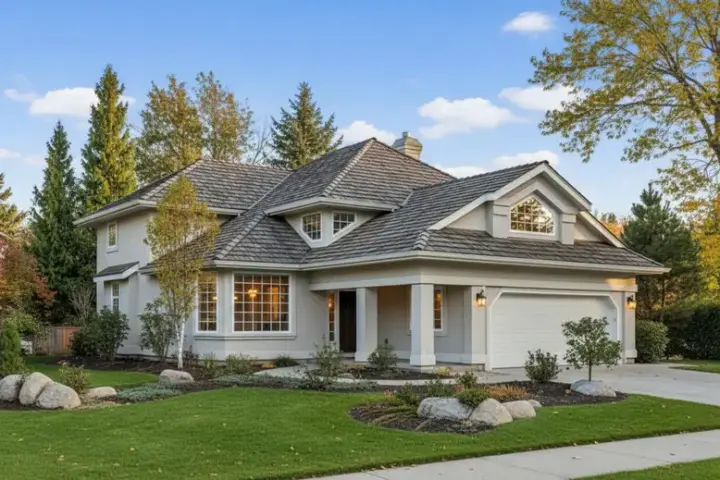 Southwest house plans 40-452 - front exterior, 1,881 sq ft, 3 bed, 2 bath house plans | Monster House Plans