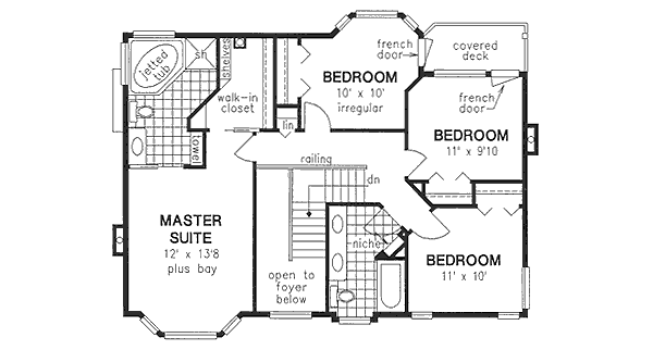 Upper/Second Floor Plan: 40-456