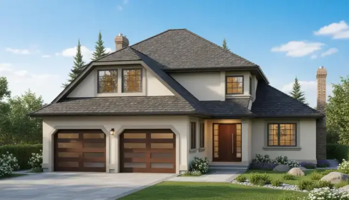 Traditional house plans 40-457 - front exterior, 1,886 sq ft, 4 bed, 2 bath house plans | Monster House Plans
