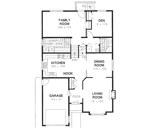 Main Floor Plan: 40-458
