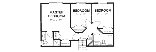 Upper/Second Floor Plan: 40-458