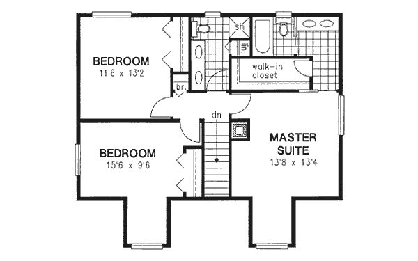 Upper/Second Floor Plan: 40-461