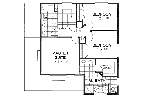 Upper/Second Floor Plan: 40-465