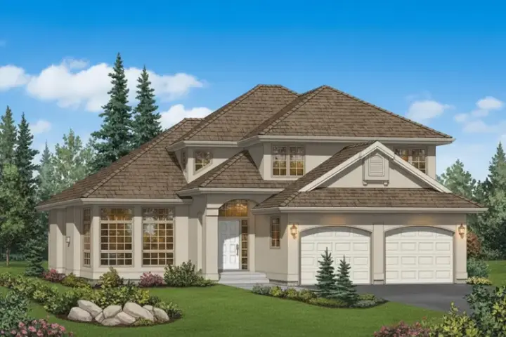Traditional house plans 40-466 - front exterior, 1,918 sq ft, 3 bed, 2 bath house plans | Monster House Plans
