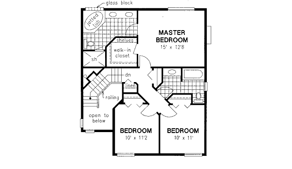 Upper/Second Floor Plan: 40-466