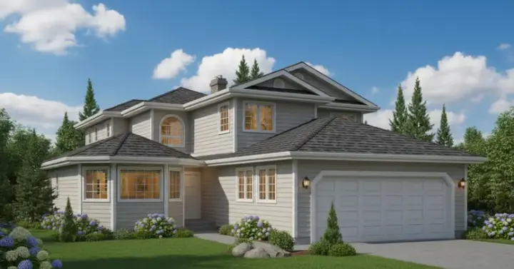 Traditional house plans 40-467 - front exterior, 1,919 sq ft, 3 bed, 2 bath house plans | Monster House Plans