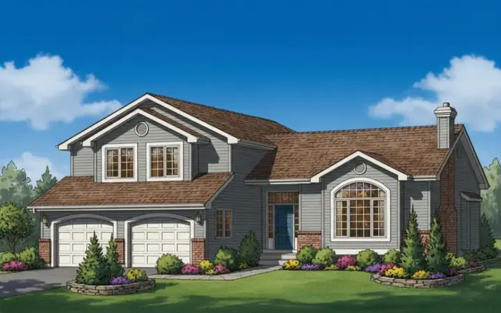 Traditional house plans 40-478 - front exterior, 1,952 sq ft, 3 bed, 2 bath house plans | Monster House Plans