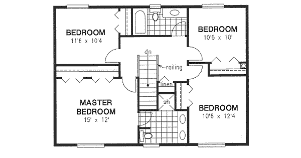 Upper/Second Floor Plan: 40-480