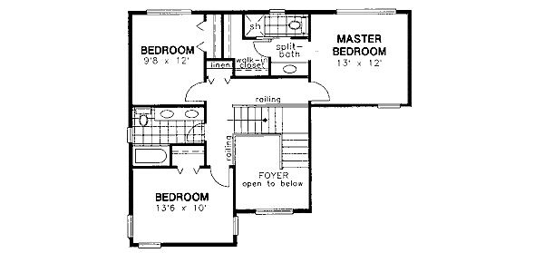 Upper/Second Floor Plan: 40-485