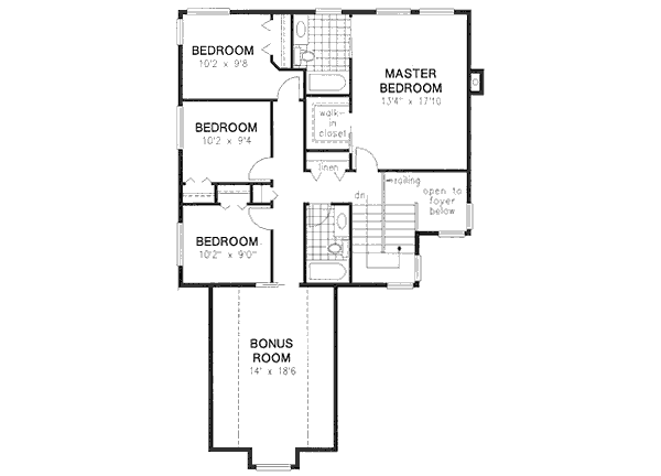 Upper/Second Floor Plan:40-486