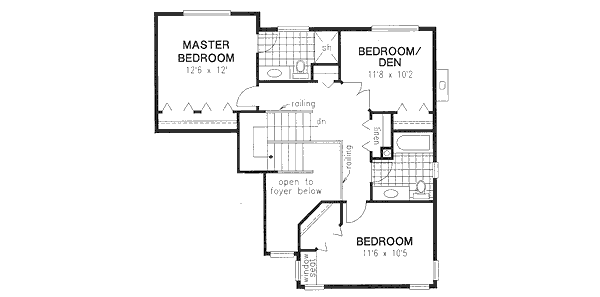 Upper/Second Floor Plan: 40-491