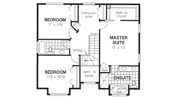Upper/Second Floor Plan: 40-493