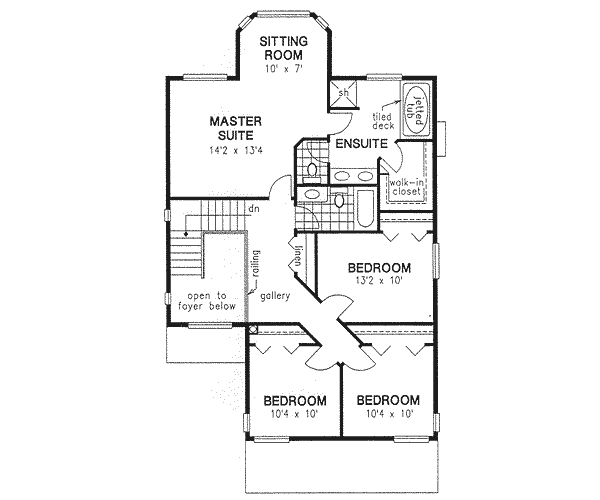 Upper/Second Floor Plan: 40-499