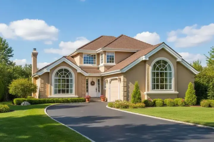 Mediterranean house plans 40-504 - front exterior, 2,038 sq ft, 4 bed, 3 bath house plans | Monster House Plans