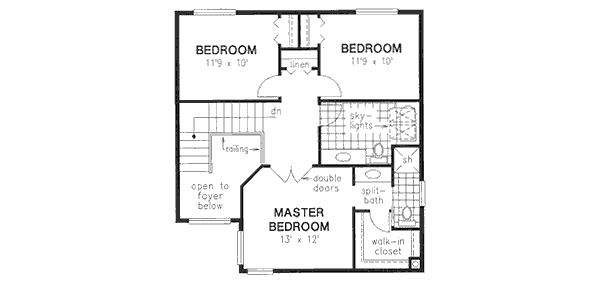Upper/Second Floor Plan: 40-504