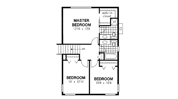 Upper/Second Floor Plan: 40-505