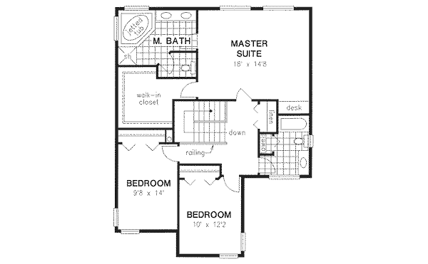 Upper/Second Floor Plan: 40-509