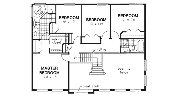 Upper/Second Floor Plan: 40-511