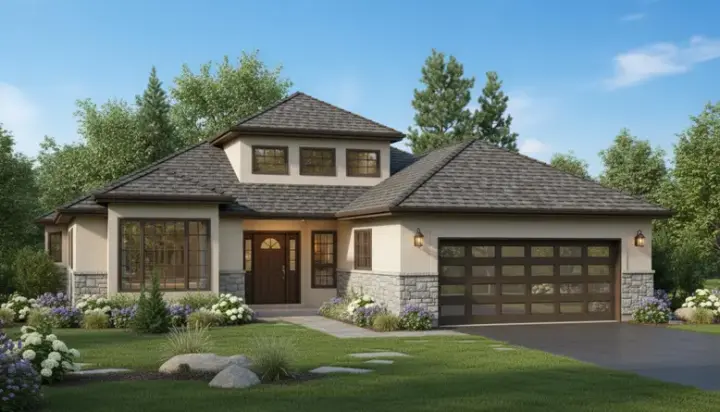 Traditional house plans 40-515 - front exterior, 2,114 sq ft, 3 bed, 2 bath house plans | Monster House Plans