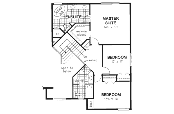 Upper/Second Floor Plan: 40-516