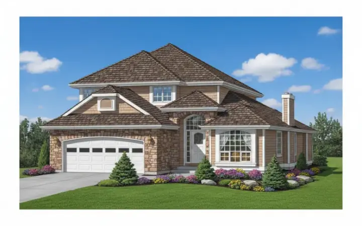Traditional house plans 40-519 - front exterior, 2,143 sq ft, 3 bed, 2 bath house plans | Monster House Plans