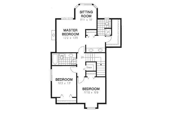 Upper/Second Floor Plan: 40-520