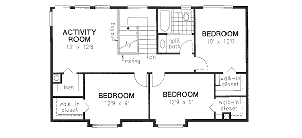 Upper/Second Floor Plan: 40-527