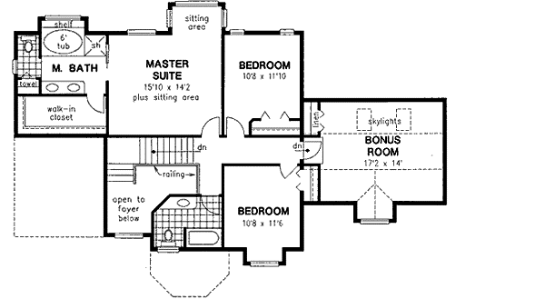 Upper/Second Floor Plan: 40-534