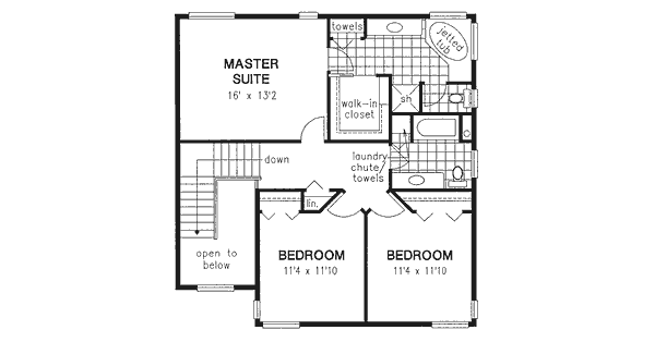Upper/Second Floor Plan: 40-535