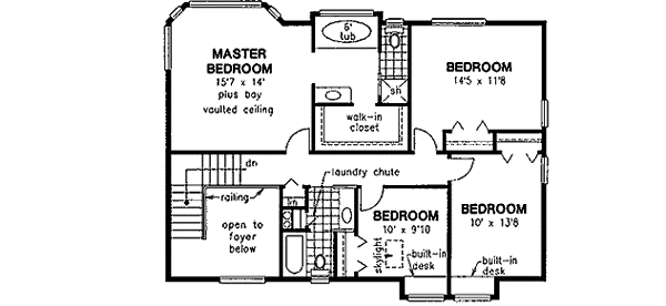Upper/Second Floor Plan: 40-540