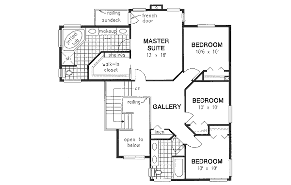 Upper/Second Floor Plan: 40-546