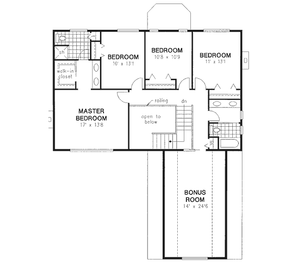 Upper/Second Floor Plan: 40-547