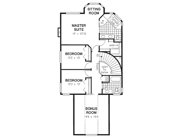 Upper/Second Floor Plan: 40-548